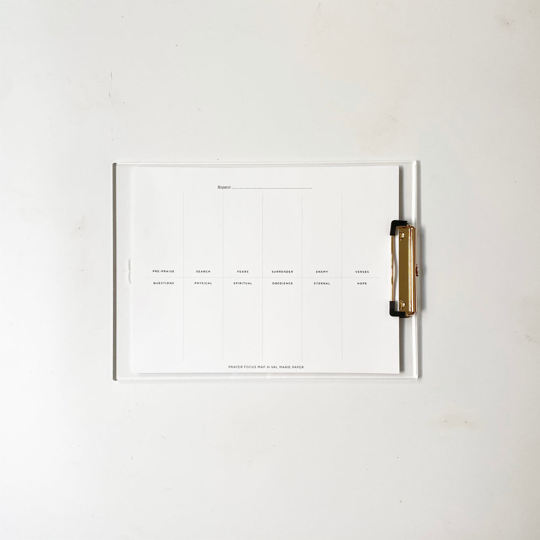 Prayer Focus Map PDF