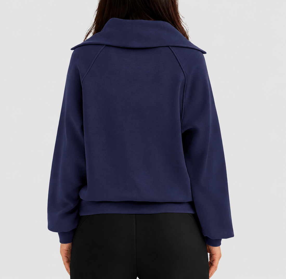 Val Marie Paper Half-Zip Pullover